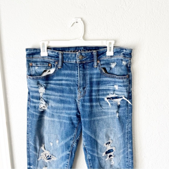 American Eagle Jeans Men's 32x34 AirFlex+ Temp Tech Patch Move-Free Athletic Fit - Picture 3 of 9